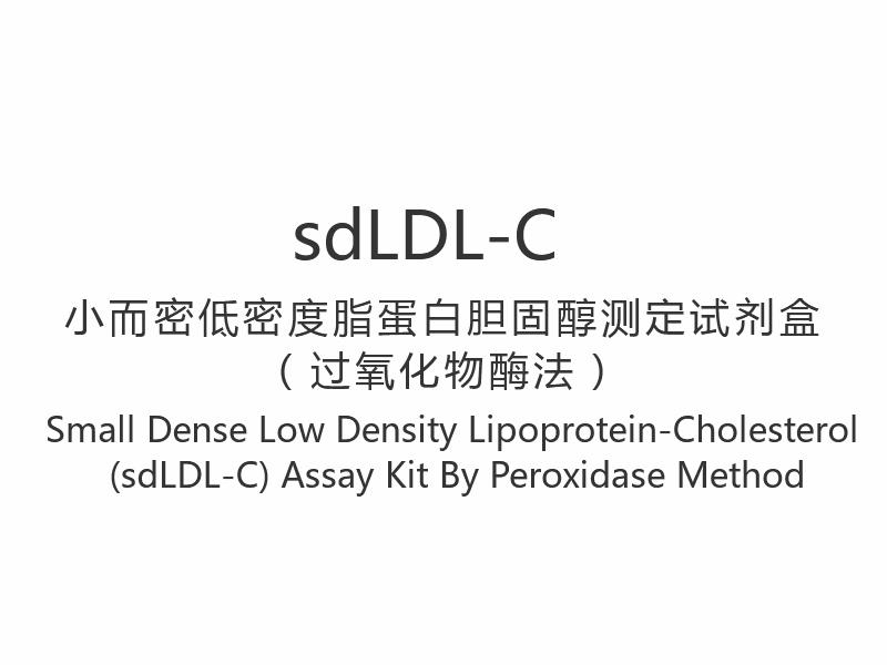【sdLDL-C】과산화효소법에 의한 소형 밀도 저밀도 지질단백질-콜레스테롤(sdLDL-C) 분석 키트